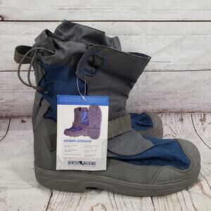 Winter Walking Ice Grips Overshoes Blue Gray Size 3XL